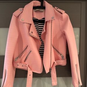 Women’s Zara Faux Leather Jacket size M (28)